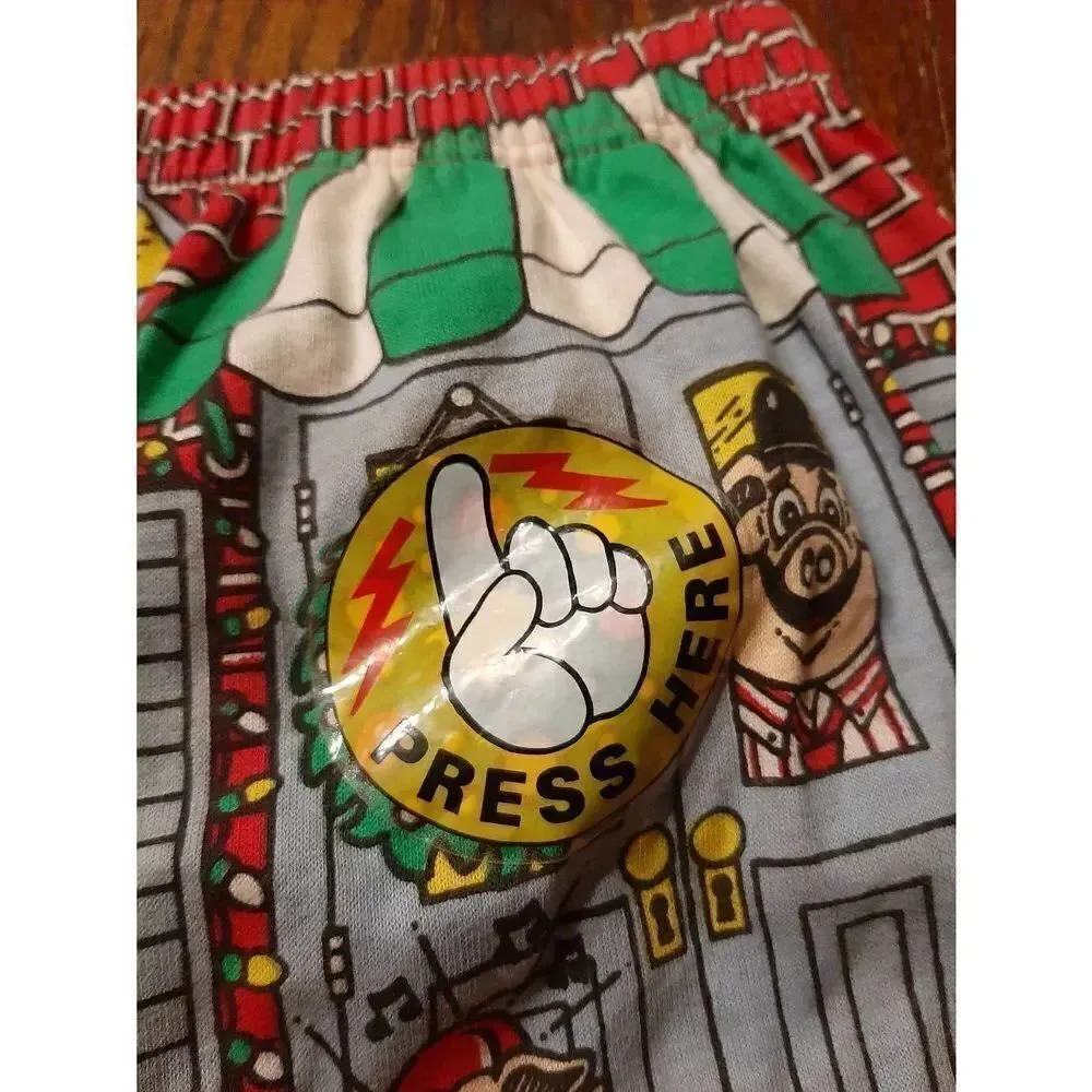 New Large Underwear Fun to Wear DA Land Designs Pig Christmas Boxer Shorts Sound